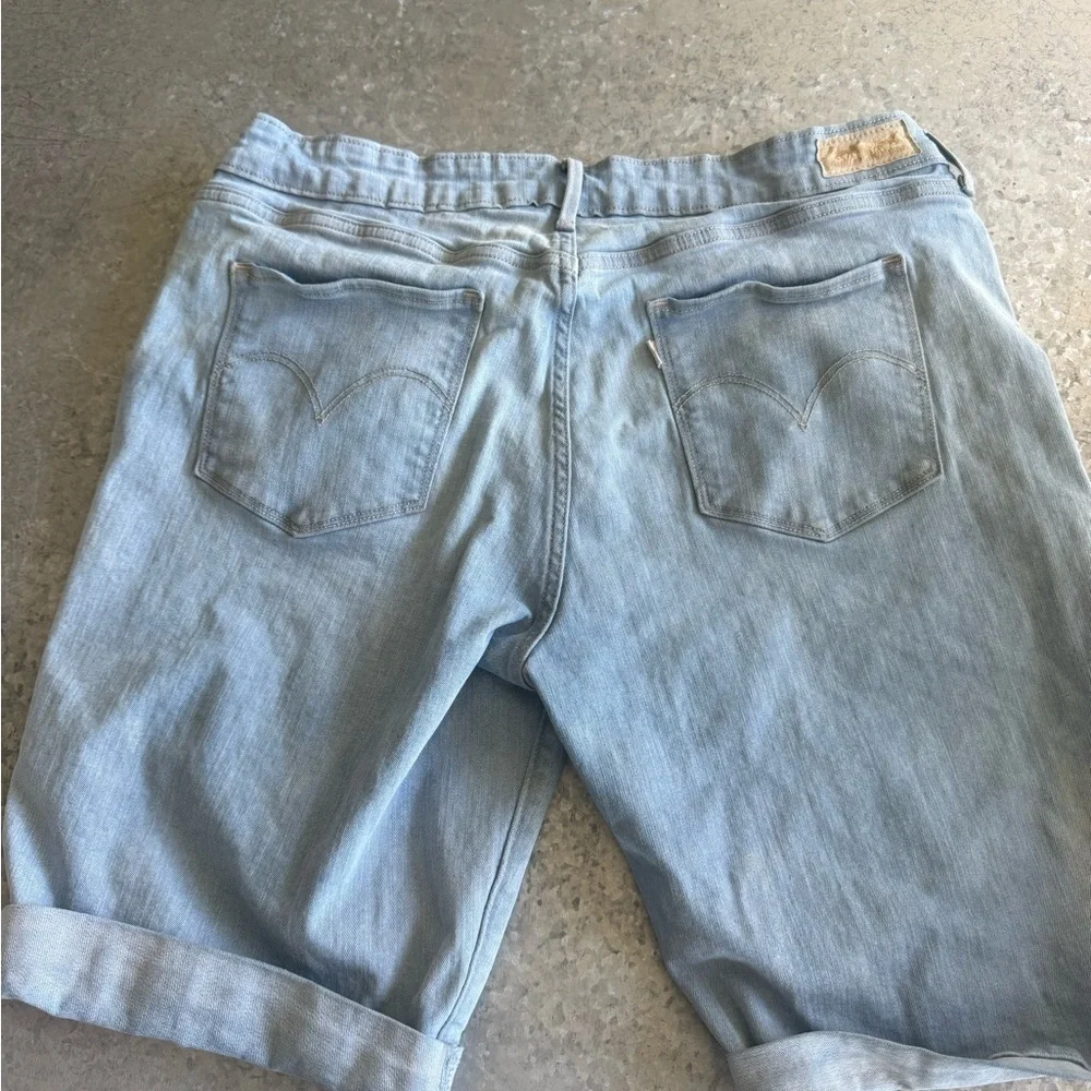 Levi's Light Blue Denim Bermuda Shorts